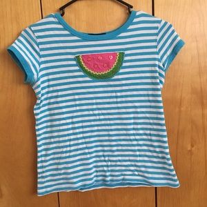 Blue and white striped shirt for kids